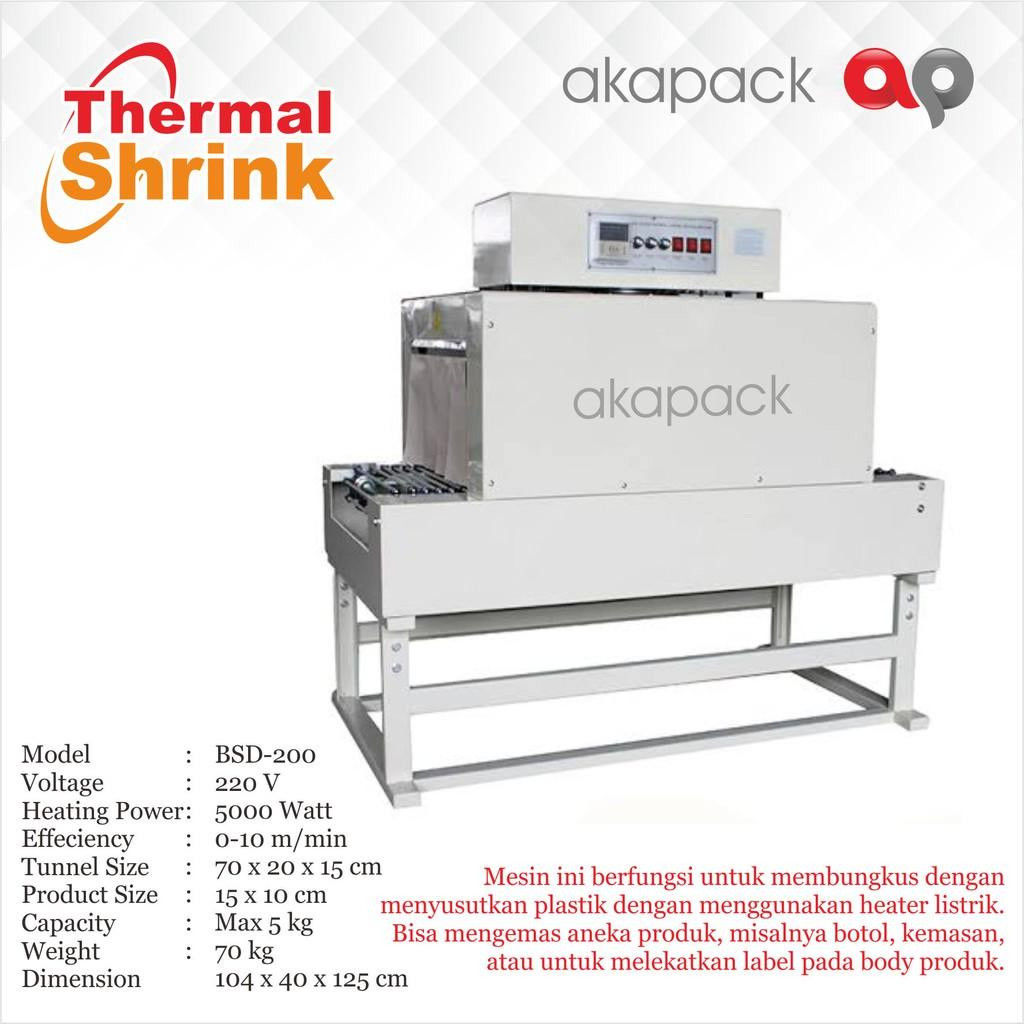 

Thermal Shrink Packaging / penyusut plastik packaging / BSD-200 / Mesin Pengemas