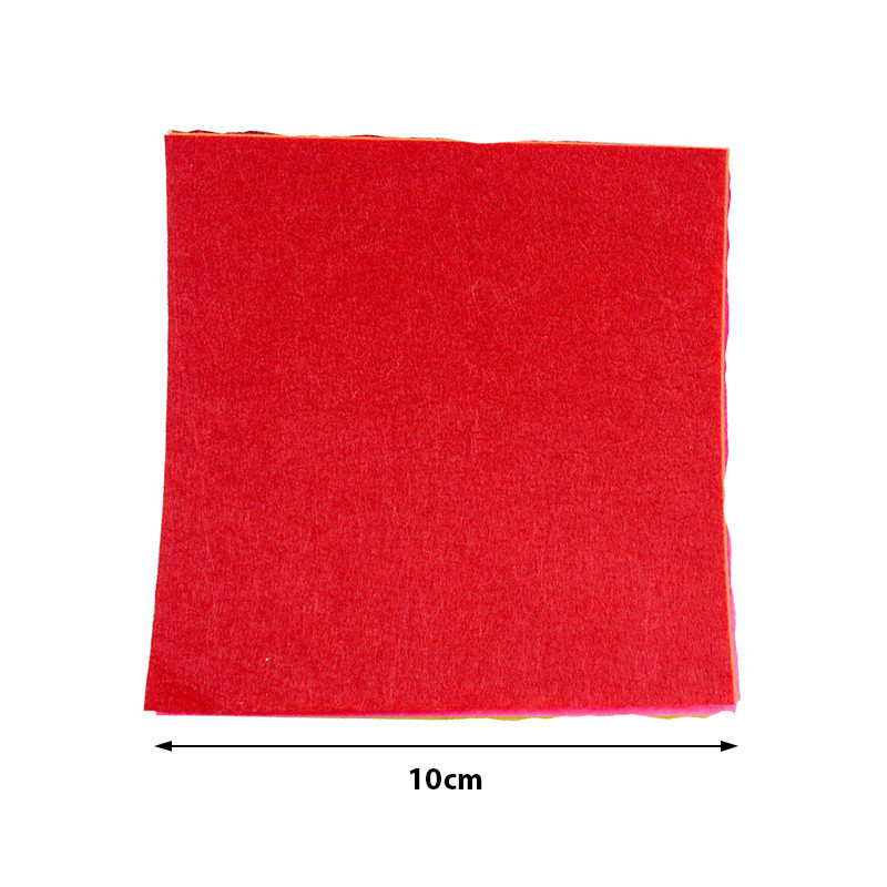 

Nonwoven Felt Fabric 10x10cm Patchwork Cloth Bundle for Kids Scrapbooking DIY