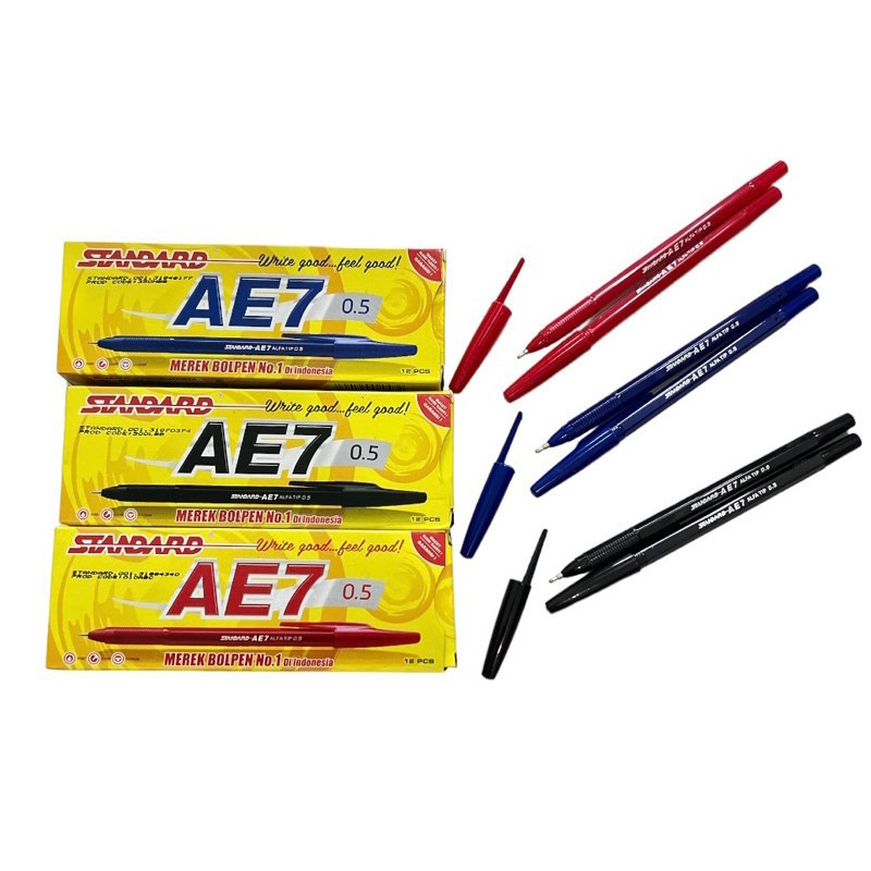 

Pulpen AE7 Standard Murah (1 Pcs) || Bolpoint Standard AE7 || Bolpoin