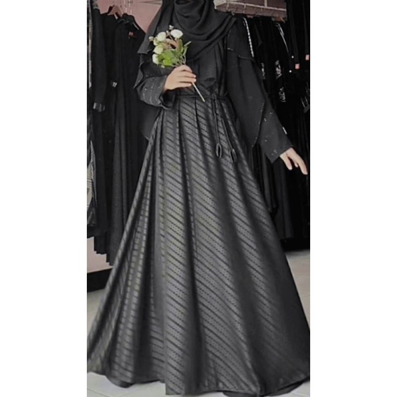 ABAYA RUMAISHA | ABAYA EMBOS FURSAN SULTAN BY ASY-SYAKIRA FASHION TEMBORO TERMURAH