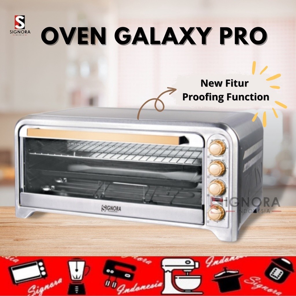 Oven Galaxy PRO Rose Gold SIGNORA 75lt  KHUSUS LUAR KOTA ATAU LUAR PULAU