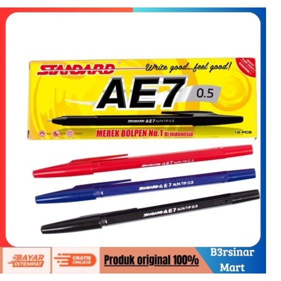 

[COD] DISKON PEN PULPEN STANDARD AE7 / AE7 Biru Berkualitas