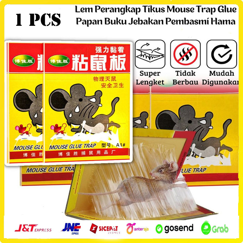 (1 PCS ) Lem Perangkap Tikus Papan Buku Jebakan Alat Penangkap Pembunuh Pengusir Curut Kecoa Cicak P