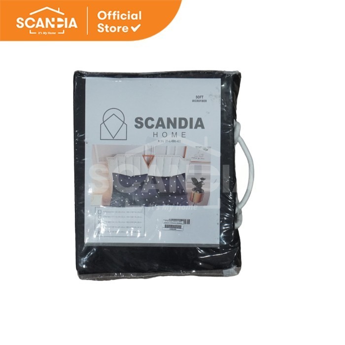 SCANDIA Sprei Set Skriva X-King 200x200 Cm Black Triangle