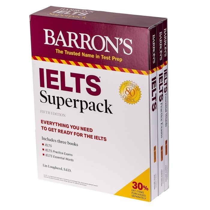 ✨BISA COD✨ -  Barron's IELTS Superpack " Fifth Edition " (three books)