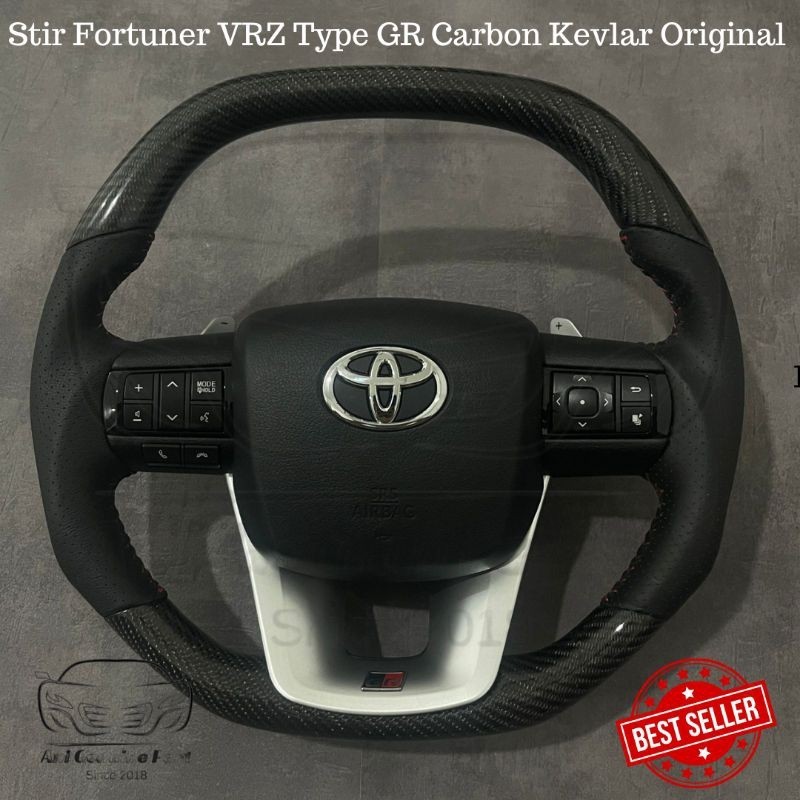 Stir Setir Steer Fortuner VRZ Type GR Carbon Kevlar Original