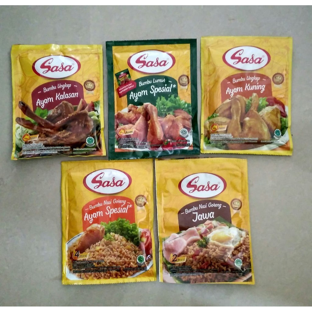 

JOSCELLY.ID SASA Bumbu Masakan Instant Nasi Goreng | Bumbu Ayam | Bumbu Kuah Khas Indonesia