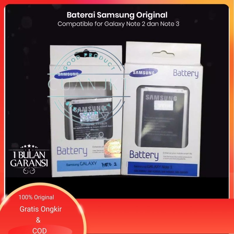 Original baterai batre baatery Samsung Note 2 / NOTE 3 Original