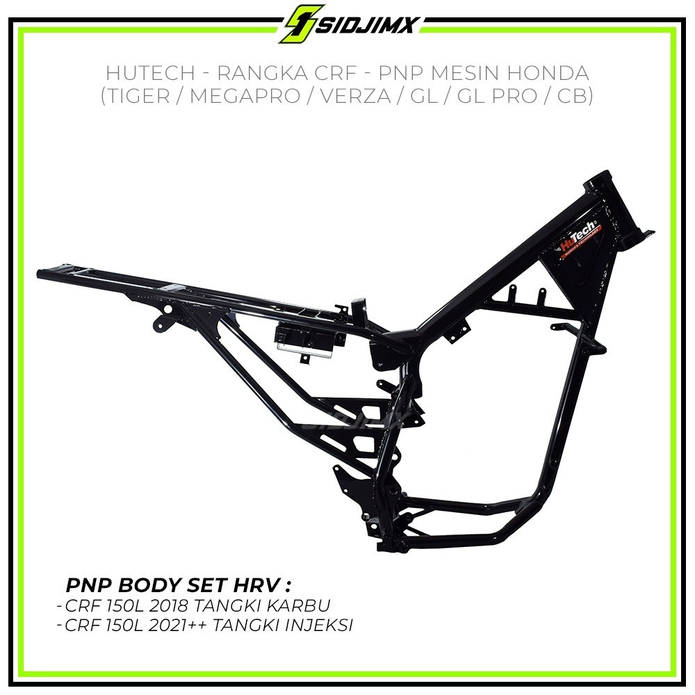 Rangka Frame Trail KLX CRF 150 L KTM 250 2017 PNP Mesin Honda Mesin Ninja HUTECH Hitam