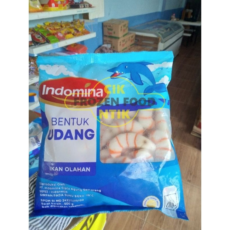 

Indomina Bentuk Udang 500g Frozen food cik ntik Jambi
