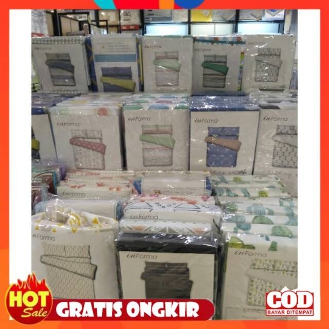 KAIN HALUS ADEM LEMBUT TEBAL / Seprai set informa / sprei informa microfiber tinggi 30cm ukuran 120,