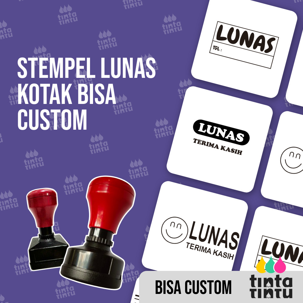 

Stempel Lunas Kotak Bisa Custom