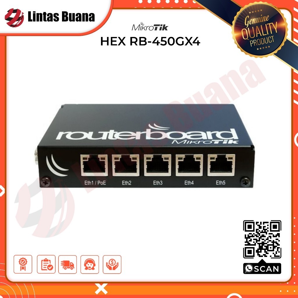 Mikrotik RB450Gx4 Router Indoor / RB 450GX4 / RB-450GX4 / rb450 gx4