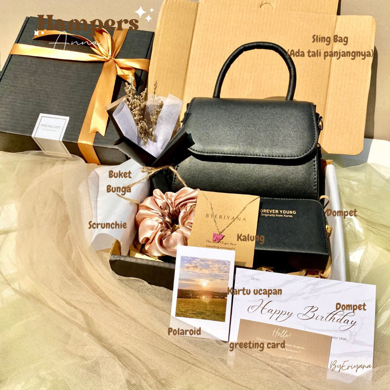 HAMPERS CEWEK KADO ULANG TAHUN WANITA HAMPERS HADIAH WISUDA GIFT BOX ULTAH PAKET KADO WISUDA GRADUAT