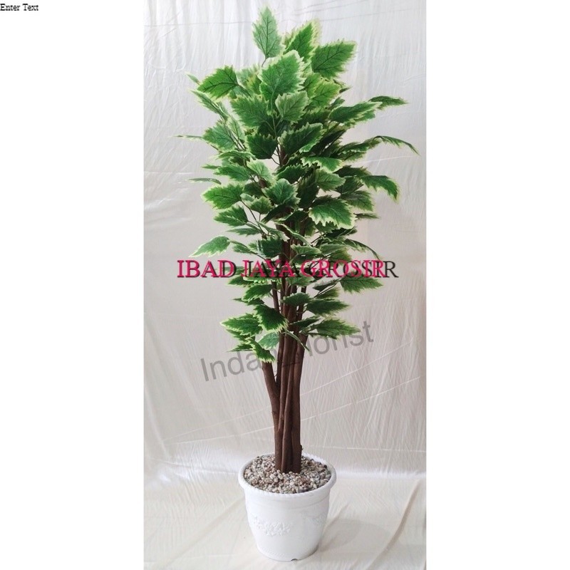 Pohon Hias 160cm Cisiang Artificial Ukuruan Besar Pohon Sudut Dekorasi Pohon Plastik