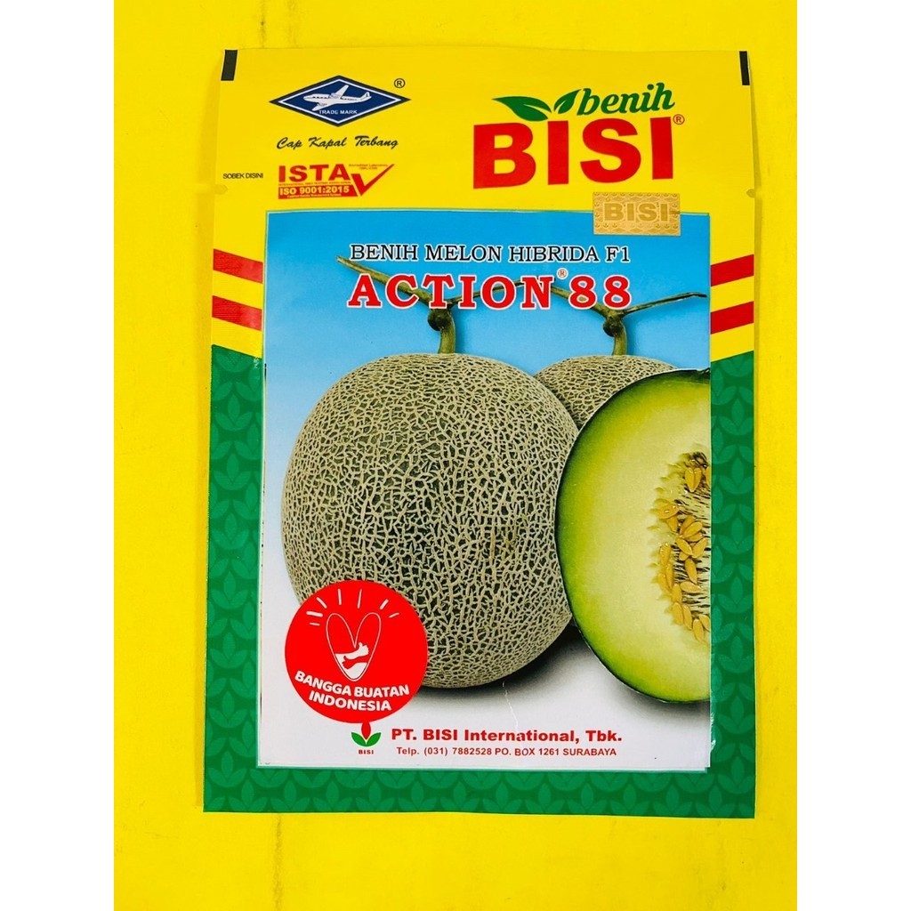 Benih Melon Hibrida F1 ACTION 88  dari Bisi kemasan  10g