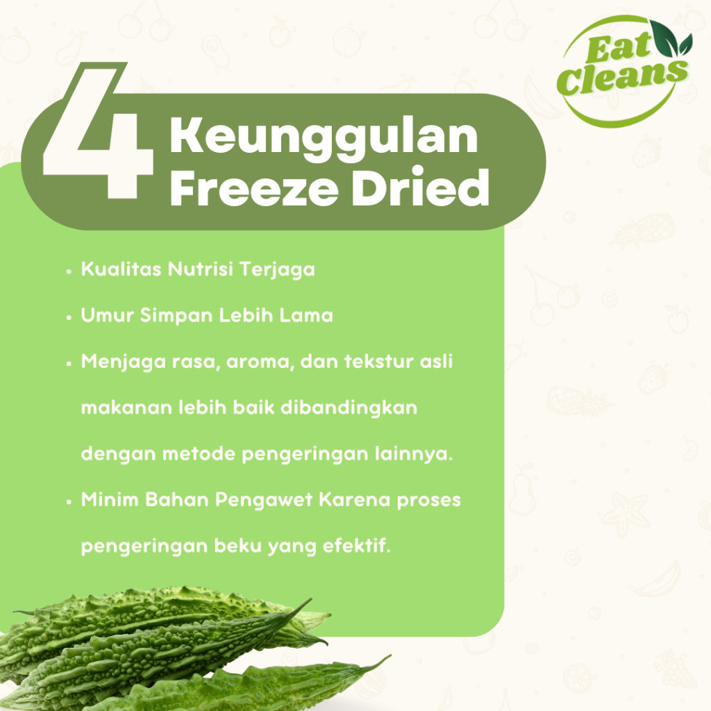 

Freeze Dried Bitter Melon - Keripik Pare Sehat dan Enak - Cemilan Keripik Pare Renyah - Camilan