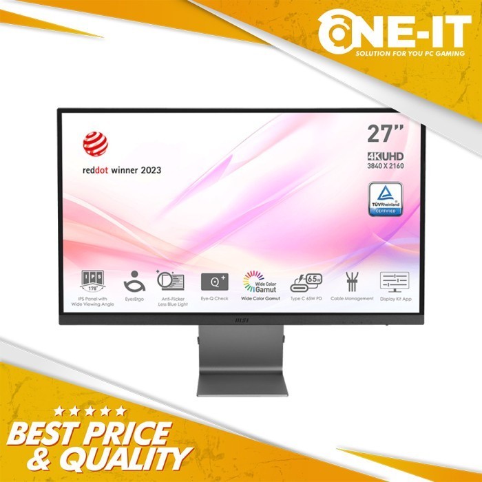 Monitor MSI Modern MD271UL 27" 4K UHD 2160p 60Hz 4ms IPS Anti-glare