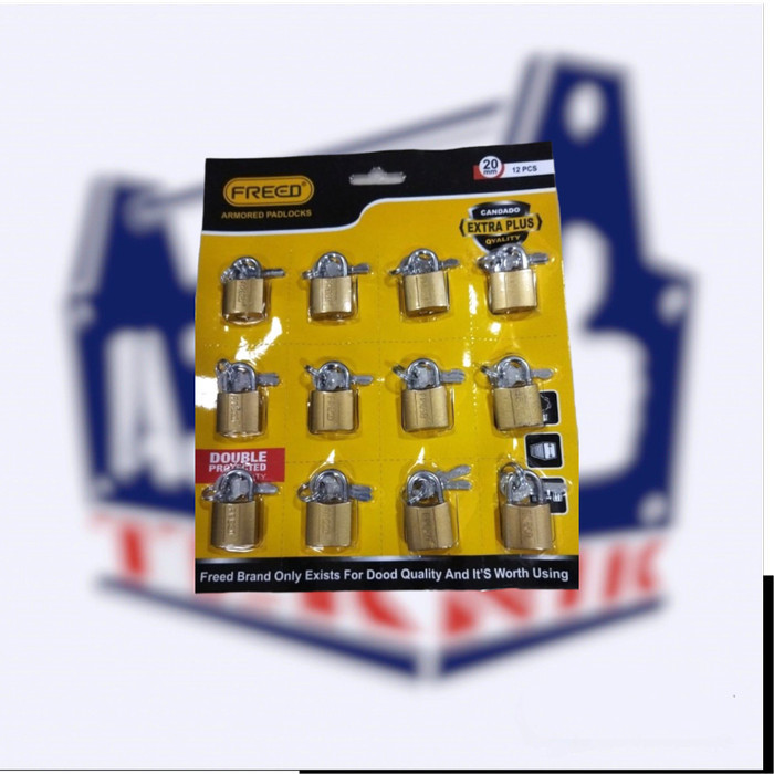 Gembok 20mm kuning Freed gembok kecil 20mm freed satuan