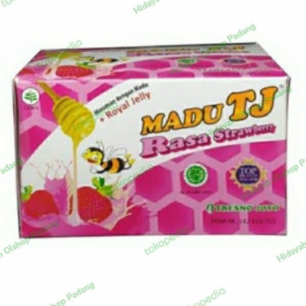 

Madu TJ Sachet Rasa Stroberry, 1 Box isi 12 sachet @20 gr