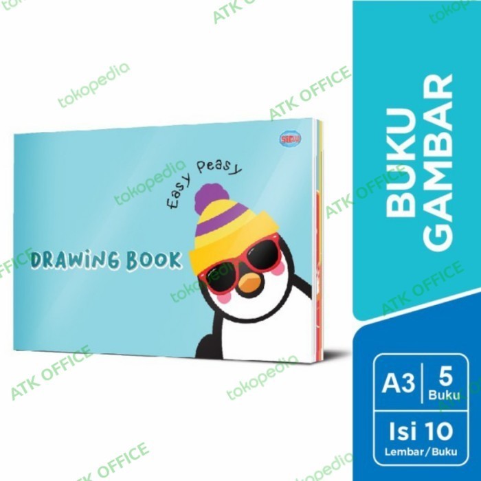 

✨LARIS✨ -Buku gambar A3 Sidu / Drawing Book A3 sepak (5Buku)