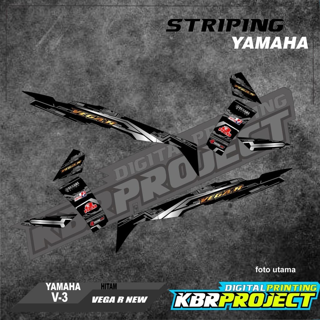 VEGA R NEW  striping VEGA R NEW motor YAMAHA motor sticker variasi Racing