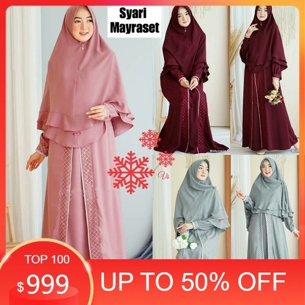 Promo - Baju Gamis Baju Muslim Pakaian Syari SYARI MAYRASET SYARI MAYRA SYARI 3 WARNA KUALITAS BAGUS