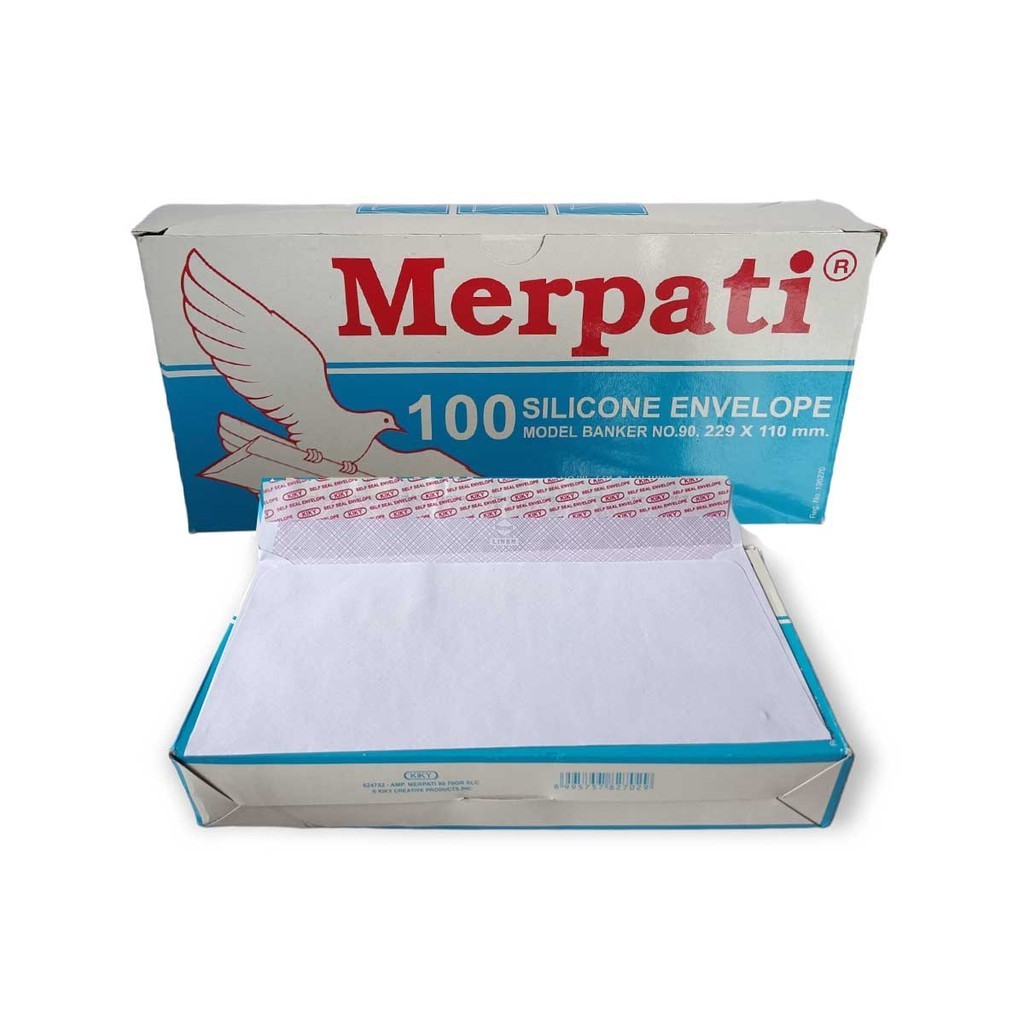 

Merpati Amplop Putih Polos Besar 1 Pak | No.90 Silicone Envelope Model Banker Kiky