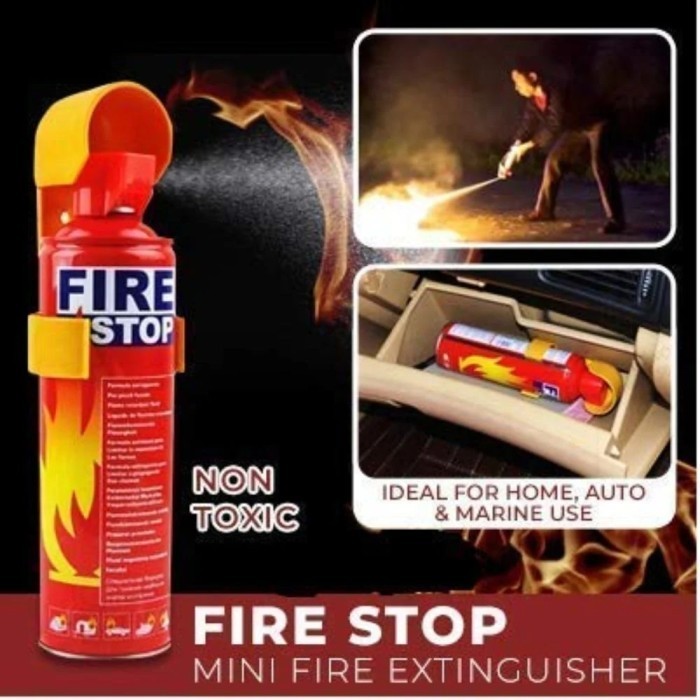 Alat Pemadam Api Ringan Mini APAR Mobil Dapur Busa Foam Car Fire Extinguisher Foam Portable 500ml 0.5KG Plus holder