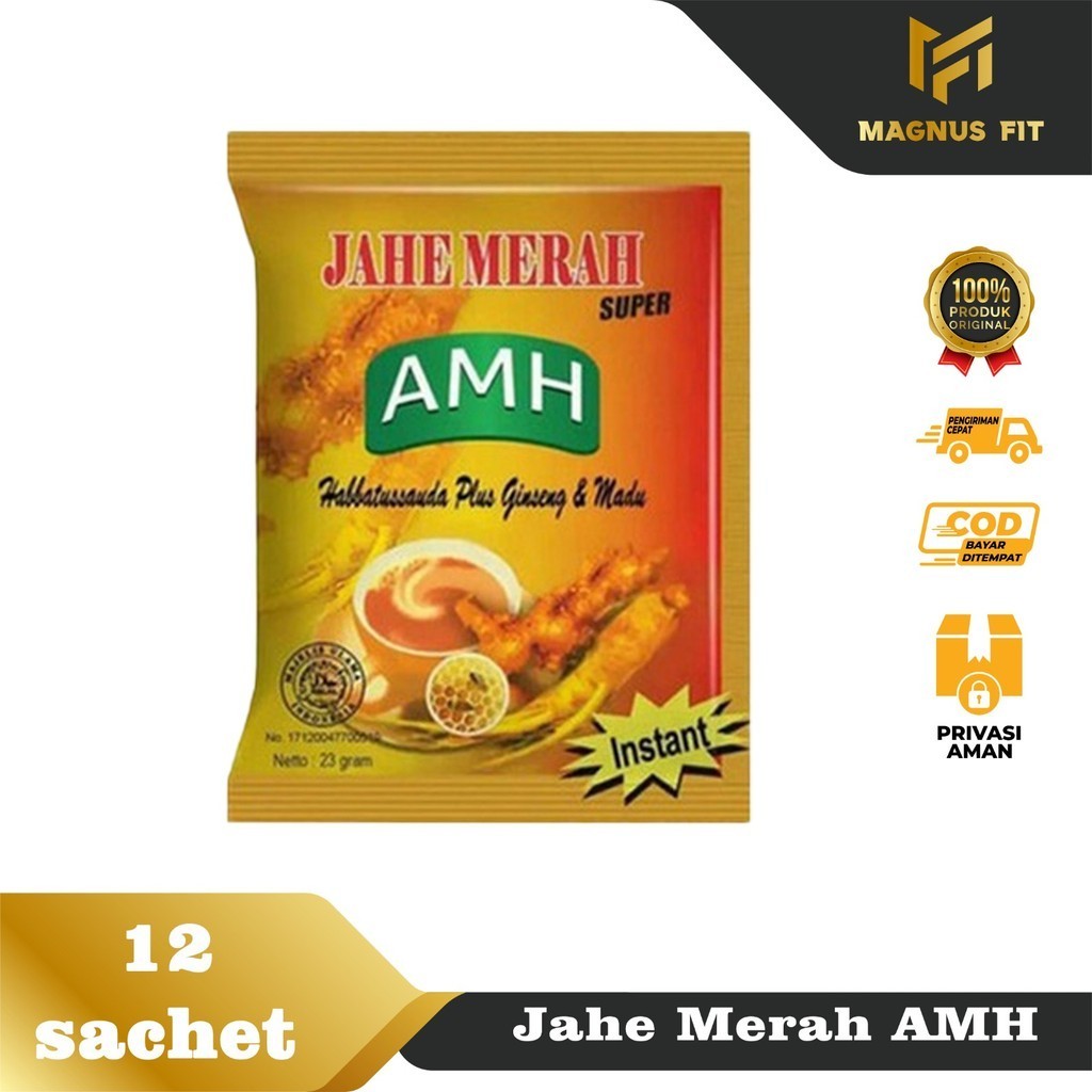 

Minuman Jahe Merah Instan AMH 12 sachet Plus Jinten Hitam Ginseng & Madu harga termurah