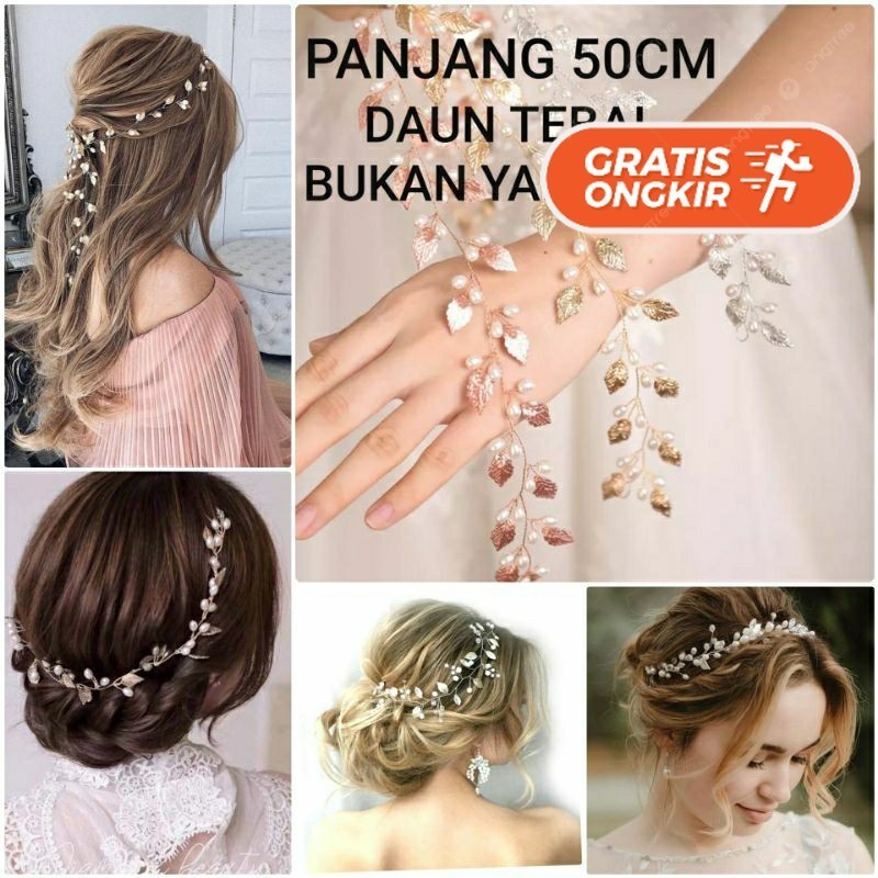 Terlaris ~Hairpiece hiasan rambut aksesoris kepala HPCS37 Bros Premium Bros Baju Bros Hijab Bros Can