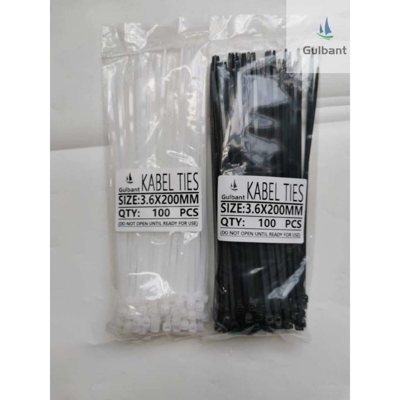 

KABEL TIES CABLE TIE 3.6 x 200mm (20cm) HARGA 1PACK ISI 100PCS CV 200 KUALITAS BAIK 3.6x200mm KUAT TEBAL HITAM PUTIH 20CM KABEL PENGIKAT BARANG SERBAGUNA SERBA GUNA PLASTIK NYLON NILON UKURAN LENGKAP MOTOR COD TERMURAH PROMO TALI IKAT MAKANAN