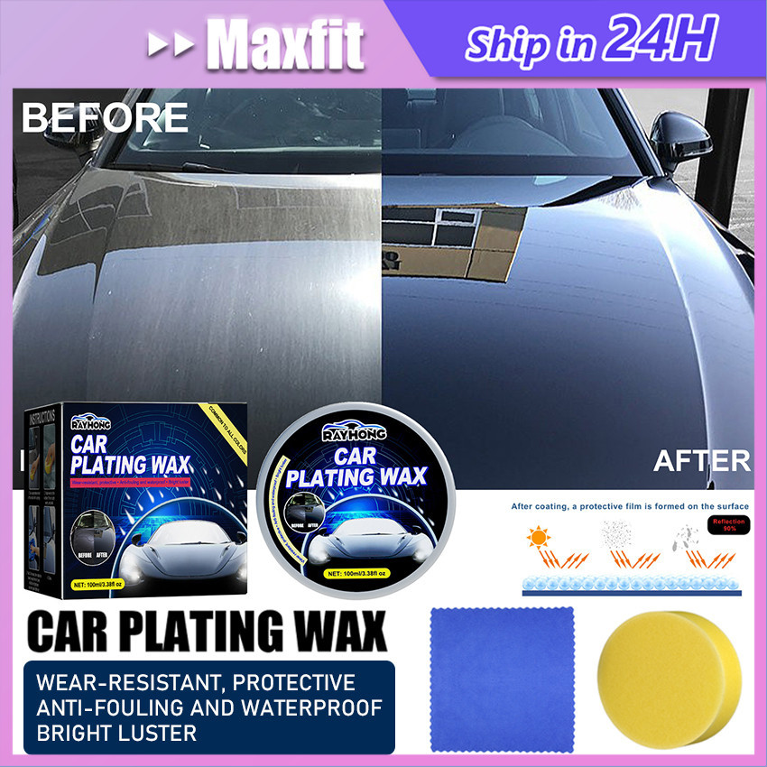 Car Plating Wax Set Obat Poles Ceramic Crystal Coating Wax Coating Mobil Motor Wax Polish Compound P