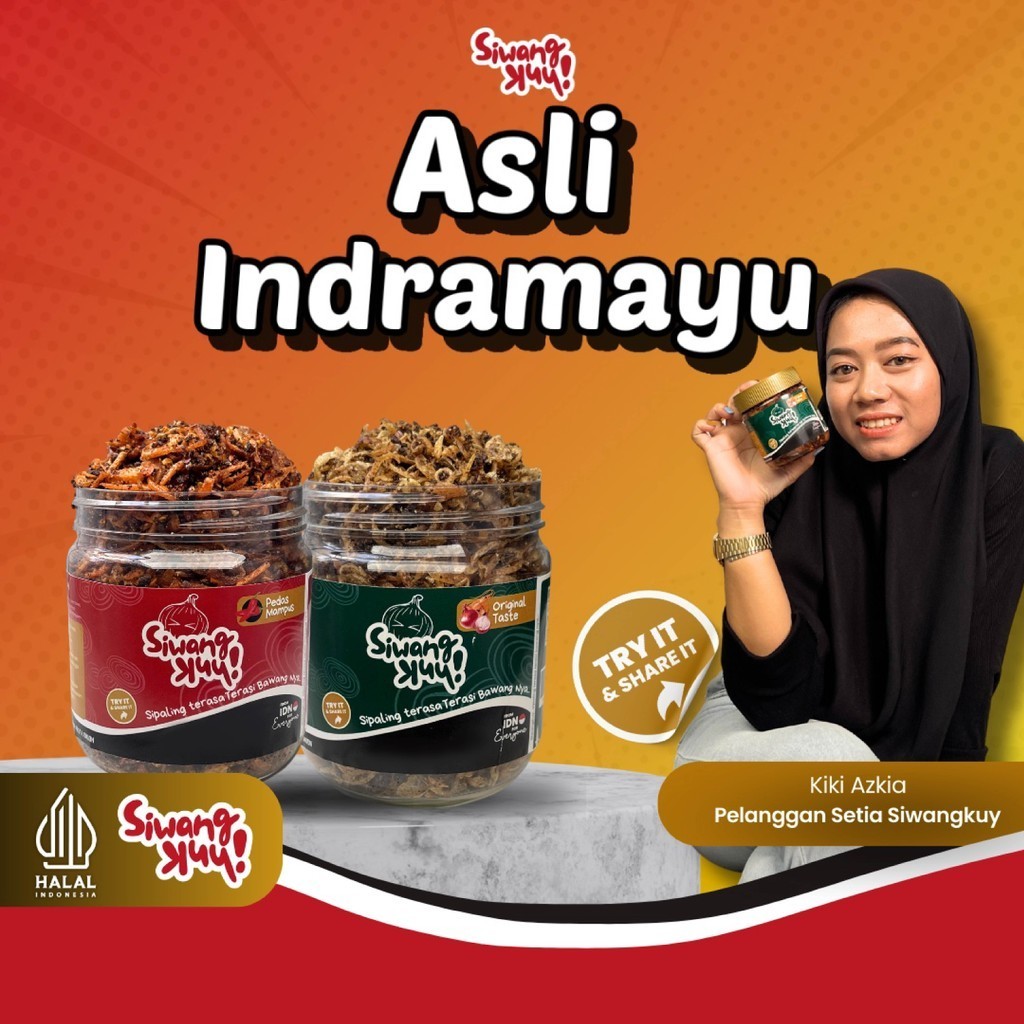 

SIWANGKUY - Terasi Bawang Asli Indramayu | Siwang Lauk Nasi | Bawang Goreng Terasi Terlaris Premium