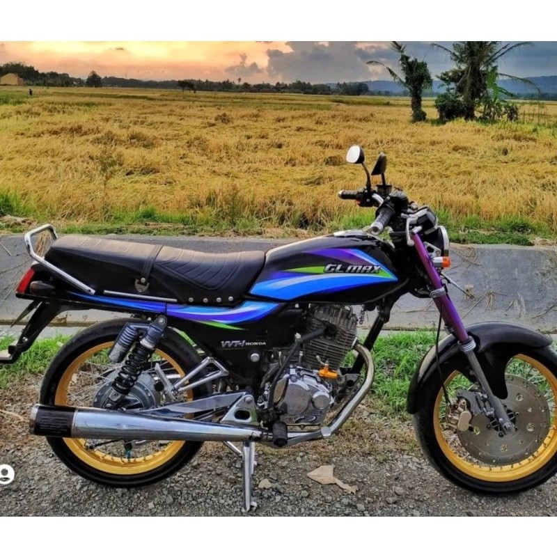 STRIPING STICKER GL MAX 2004 BIRU UNGU STICKER GL MAX BIRU