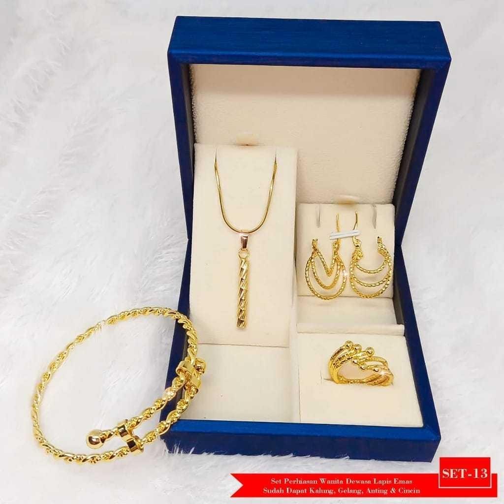 Lumina Vera - Set Perhiasan Dewasa Xp  Emas Terbaru Xuping Anti Karat Asli Wanita Dewasa Elegan