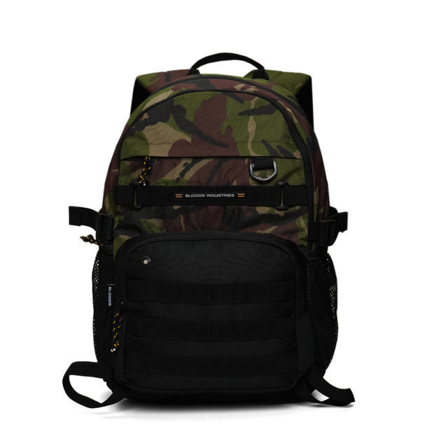 TAS PUNGGUNG RANSEL BACKPACK PRIA WANITA HITAM BLOODS INDUSTRIES | FAFFY O2