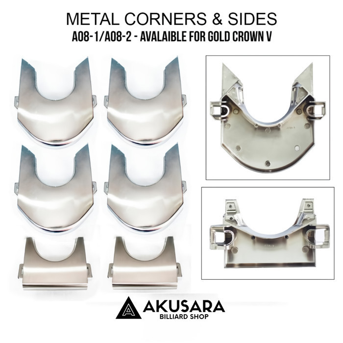 Metal Corners & Sides For Gold Crown Xingjue Yalin Aileex 6 Gen Table