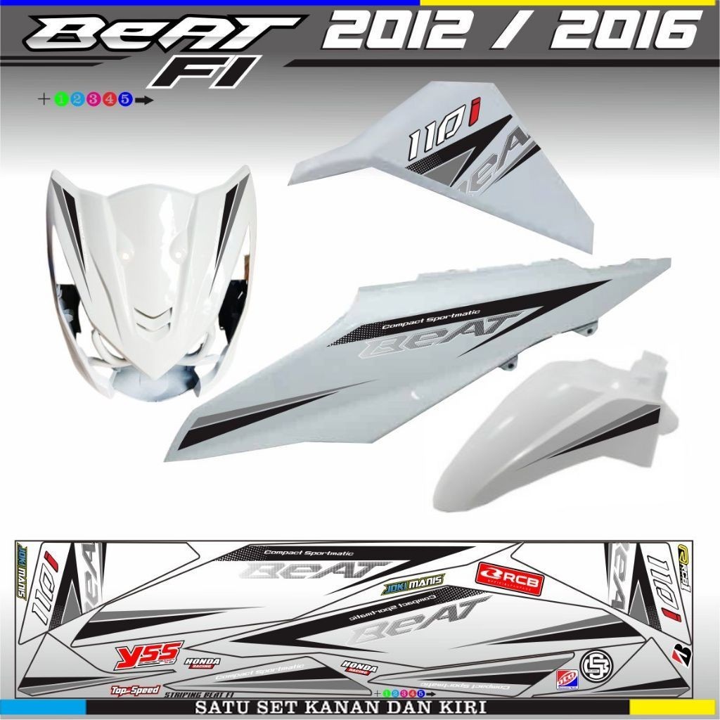 STRIPING VARIASI MOTOR BEAT FI 2013 / 2015 VARIASI SIMPLE / STIKER MOTOR BEAT FI 110 STRIPING VARIAS