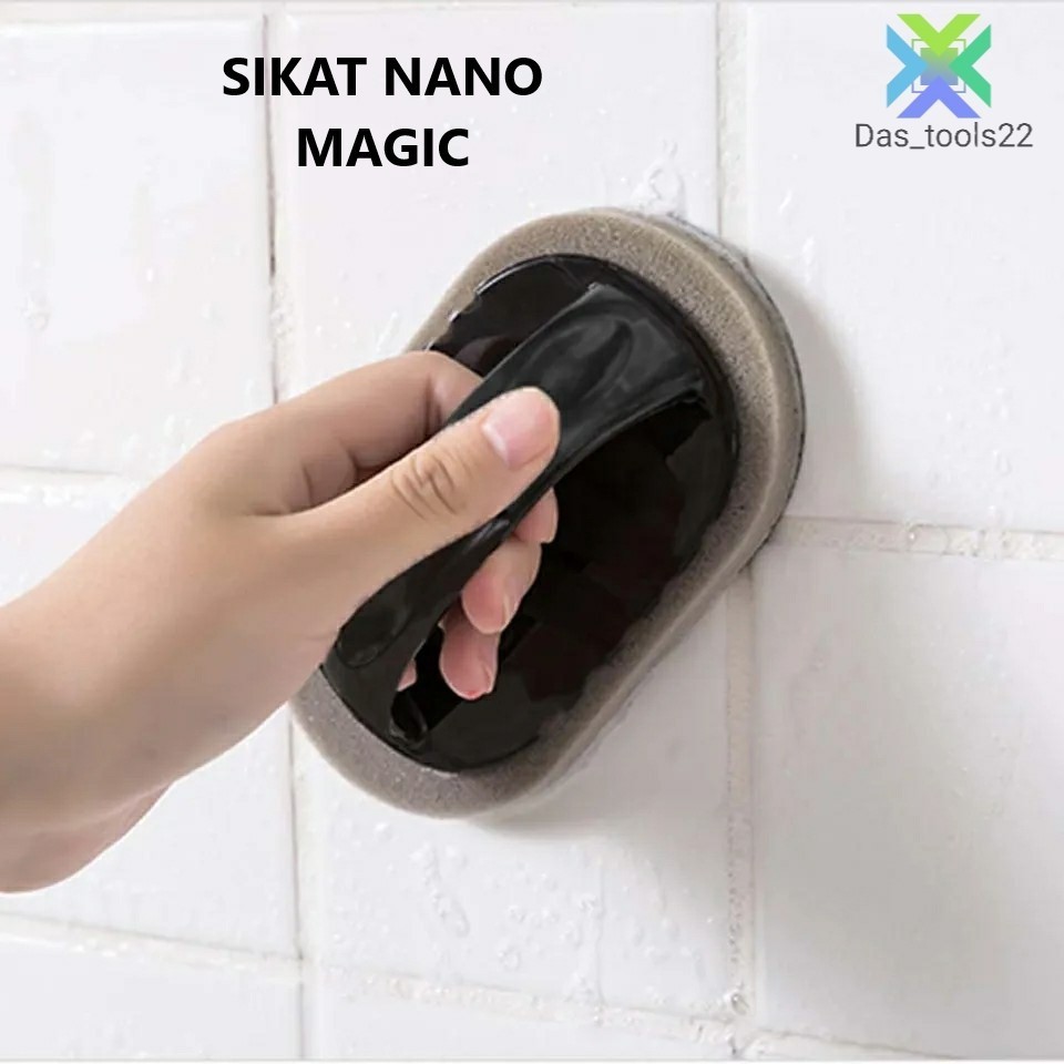 ALAT Sikat Gagang Panci Nano Magic Pembersih Kerak Panci Gosong Sikat Multifungsi