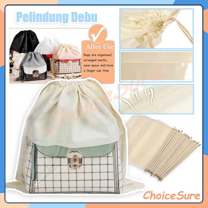 Dustbag Sepatu / dustbag polos / dustbag pouch / Tas Pelindung Accessories DustBag / Kantong Travel 