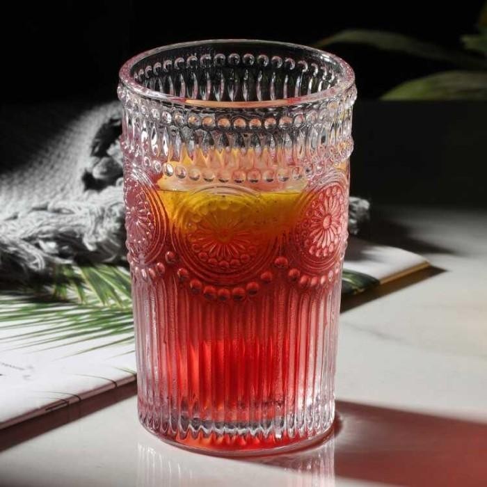 Gelas Cangkir Sunflower Glass Cup 360 ml