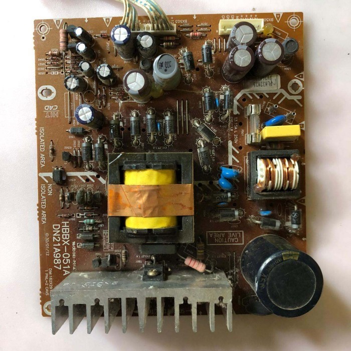 PSU regulator power Supply board TV Lcd Polytron PLM 32M25 - PLM32M25