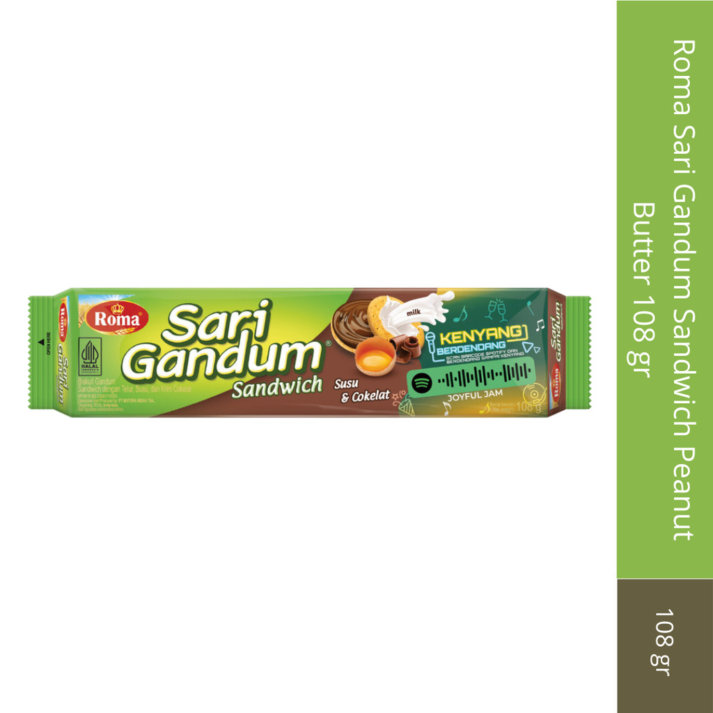 

Roma Sari gandum Susu Plus Coklat 108 gr