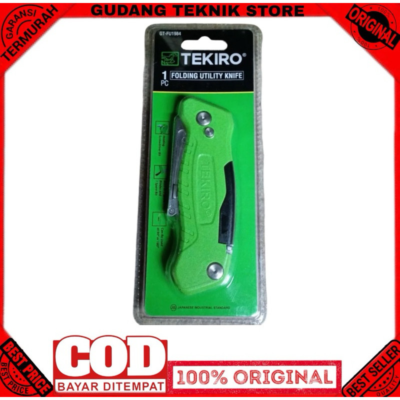 

TEKIRO FOLDING UTILiTY KNIFE Tekiro PISAU CUTTER LIPAT GT-FU1984