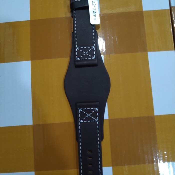 [[Promo]] tali jam tangan Fossil coachman double strap 22mm - hitam putih