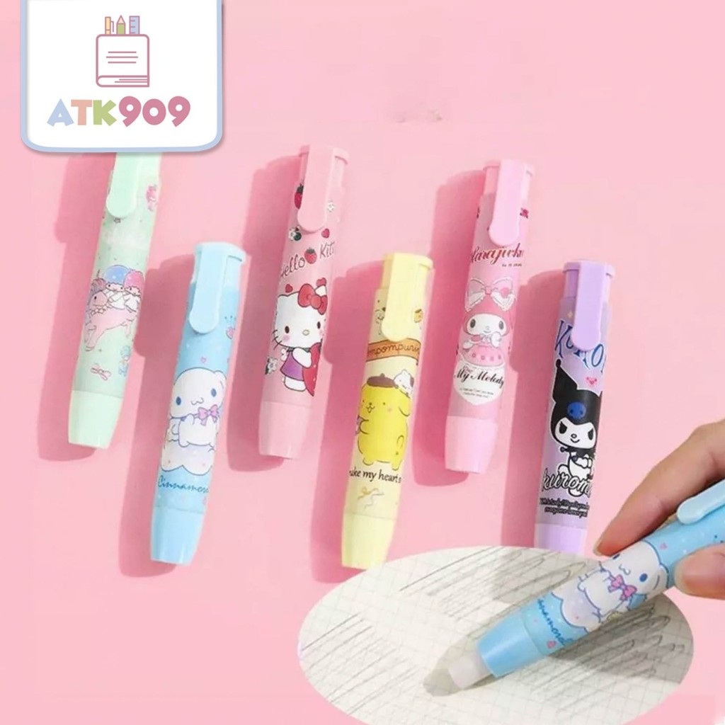 

ATK909 Penghapus Mekanik Motif Karakter Lucu Sanri Mechanical Eraser