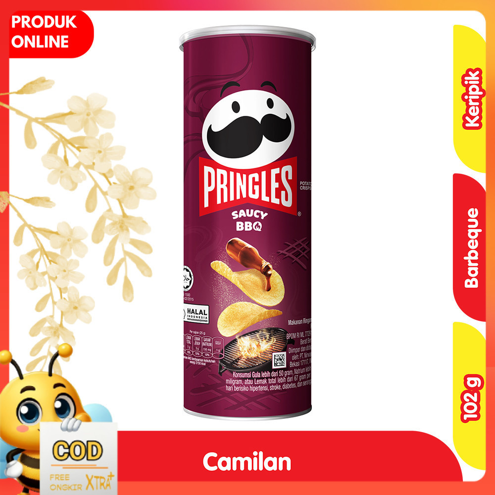 

Pringles Snack Keripik Kentang Barbeque Kaleng 102 g