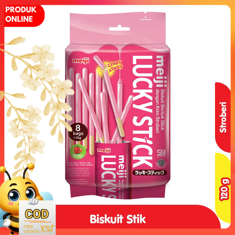 

Lucky Stick Family Pack Stroberi 120 g