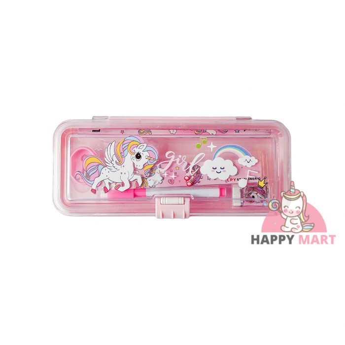 

kotak pensil unicorn mika 2 in 1 - Unicorn